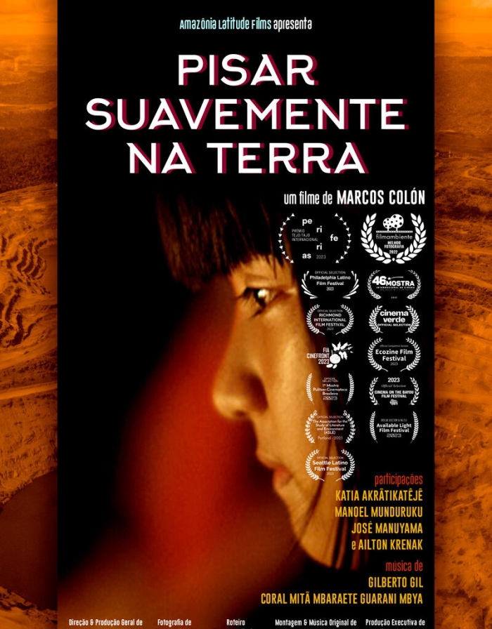 Cartaz do socumentário Pisar Suavemente na Terra