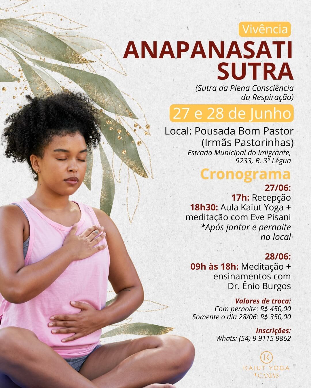 Card Apanasati Sutra – Sutra da Plena Consciência da Respiração