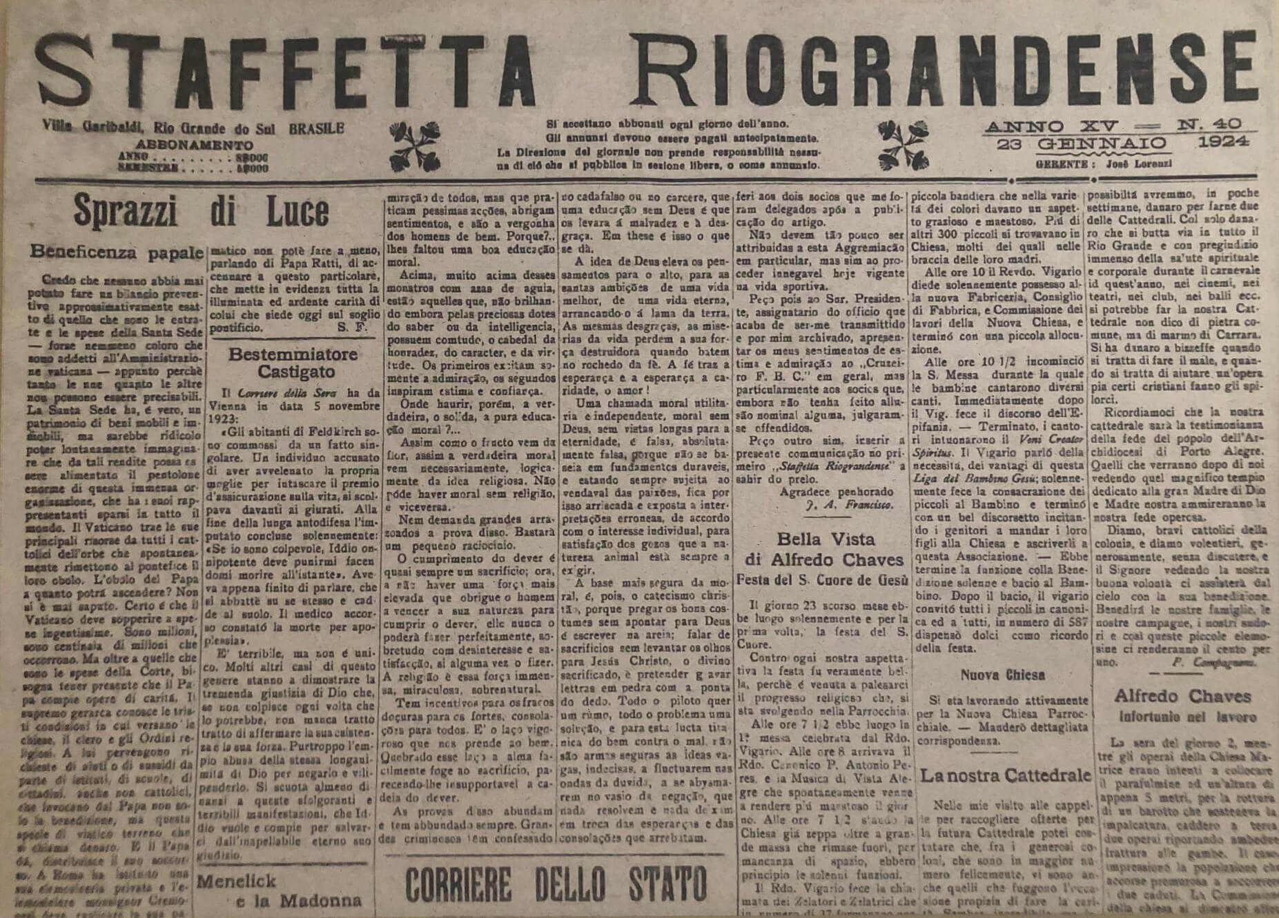 Jornal "Staffetta Riograndense”