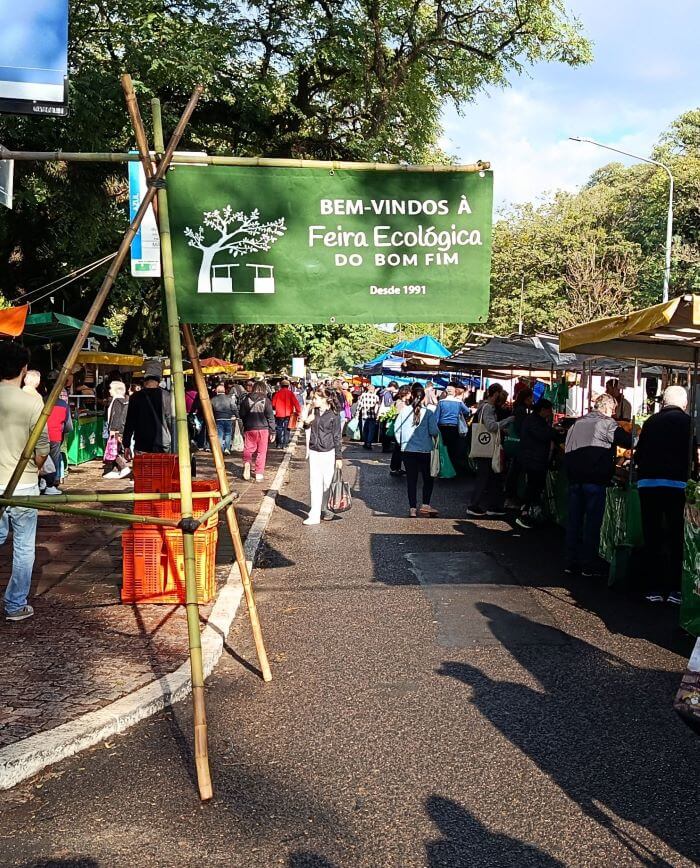 Feira Ecológica do Bom Fim Placa da Feira Ecológica do Bom Fim