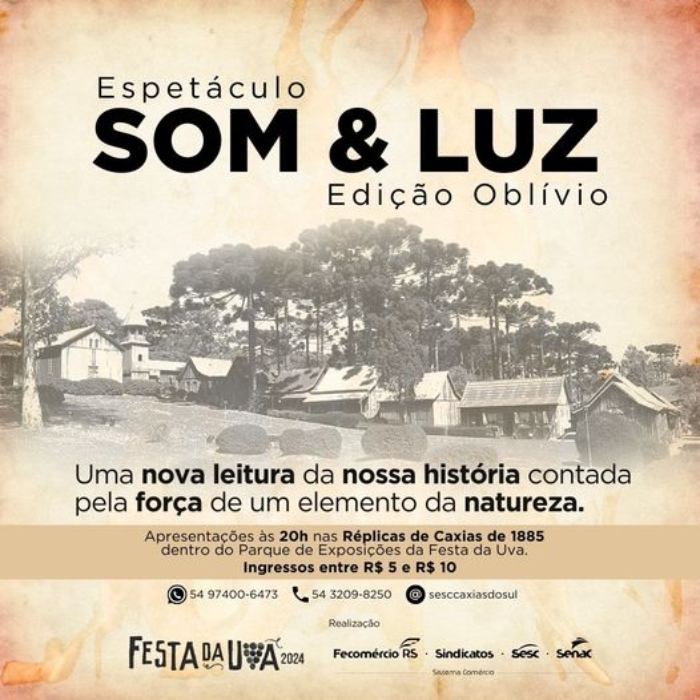 Cartaz do Espetáculo de Som & Luz