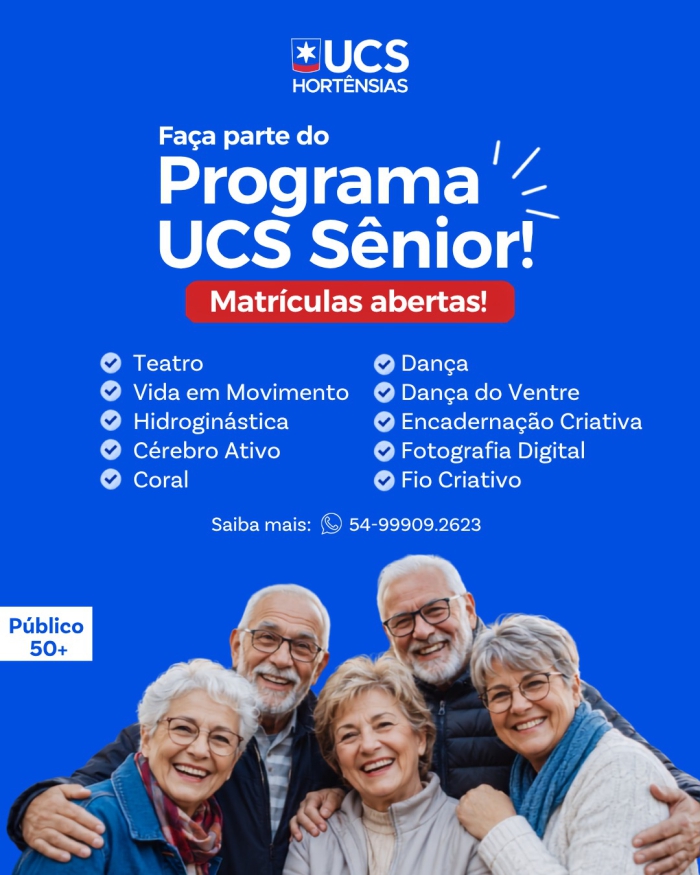Programa UCS Sênior Hortênsias Programa UCS Sênior Hortênsias