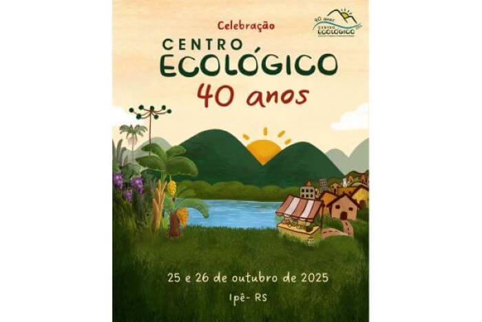 Card de convite ao evento do Centro Ecológico