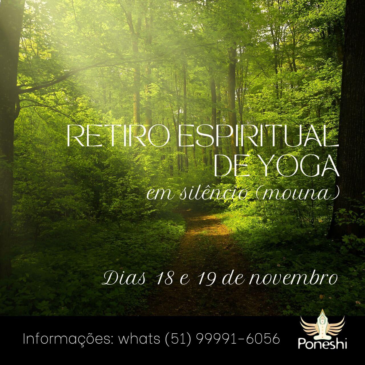 Retiro Espiritual de Yoga em Silêncio Card