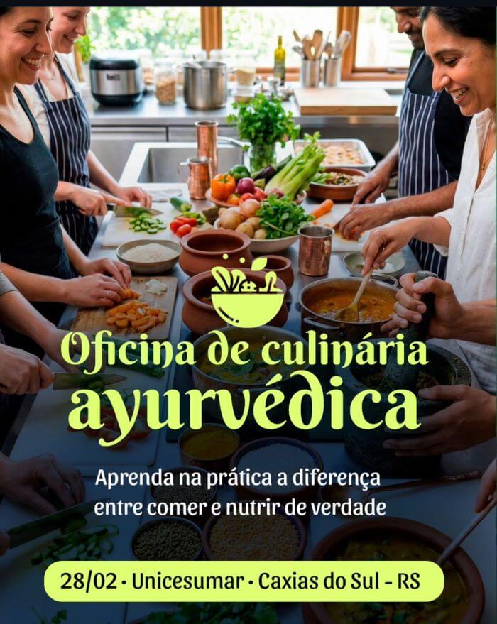 Card oficina de culinária ayurvédica 