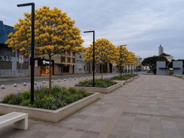 Praça do Trem arborizada Praça do Trem arborizada