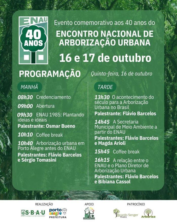 Card Encontro Nacional de Arborização Urbana
